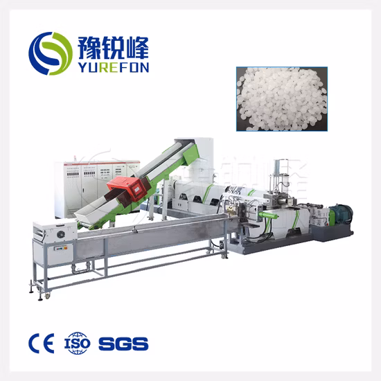 Bouteille en plastique de déchets PET Flake/tambour/palette/PP/HDPE/LDPE/caoutchouc/forfaitaire/tuyau PVC/film PE/sacs tissés Jumbo/concasseur de déchets usine de recyclage machine à laver