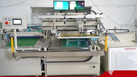 HY-D56 double face dépoussiérage automatique sérigraphie Machine étiquette emballage sérigraphie imprimante machines transfert de chaleur