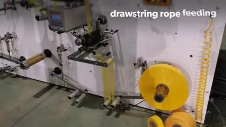 Sac roulant en plastique à grande vitesse entièrement automatique faisant la machine pour le sac à ordures de cordon
